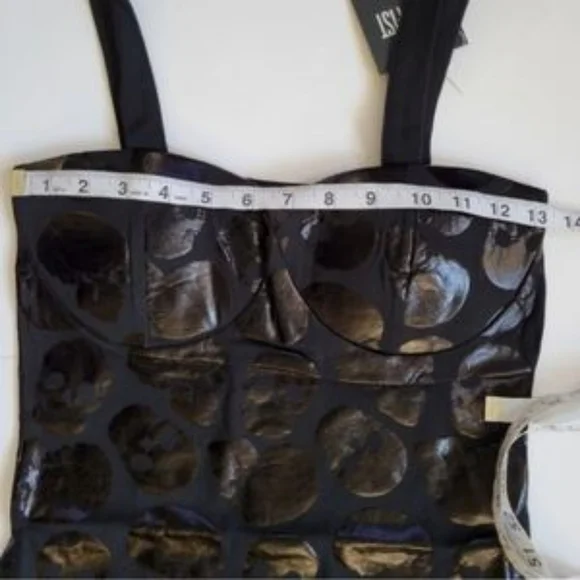 🆕️Iron Fist Skullz Club Mini Bodycon Dress Women's M Black S - Picture 8 of 8